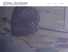 Tablet Screenshot of devzerostudio.com